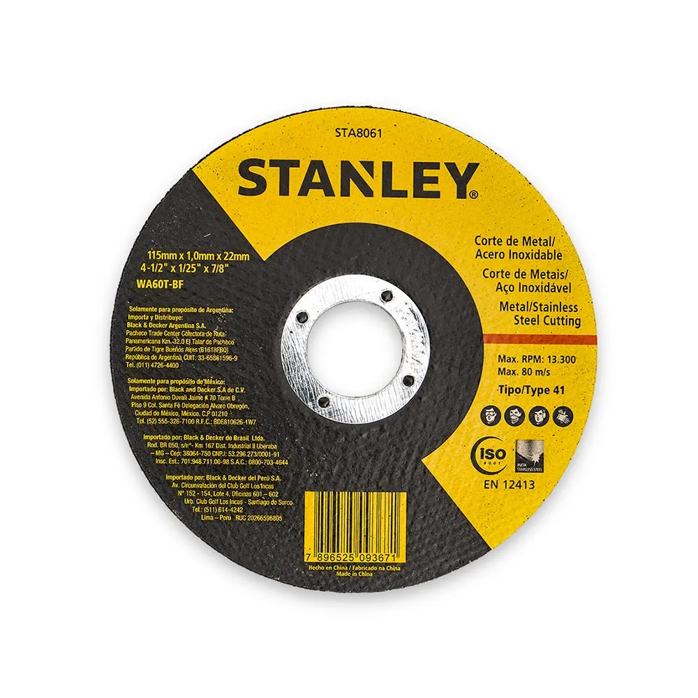 Disco de Corte para Metal 4-1/2"